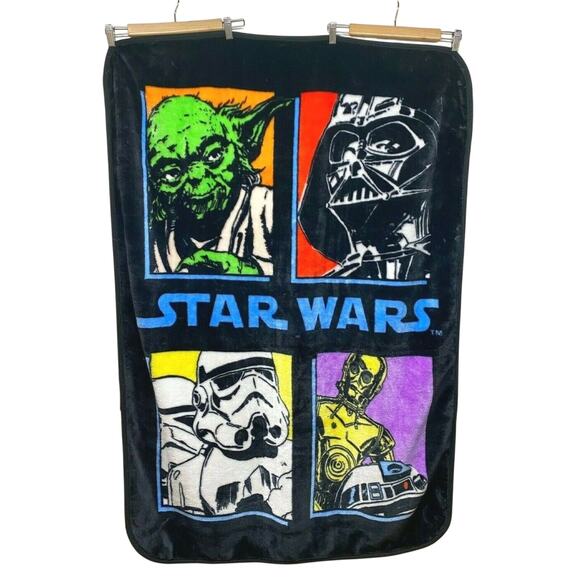 Star Wars Classic Long Time Ago Fleece Throw - Picture 1 of 9